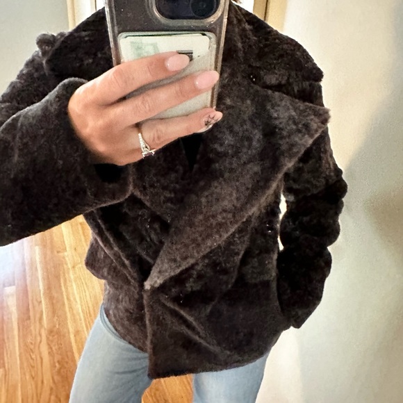 Theory Clairene Moto Jacket in Shearling - Picture 13 of 15